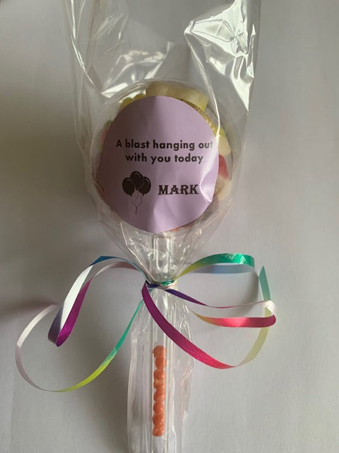 Lollipop Lolly Bag (with Party Mix lollies)